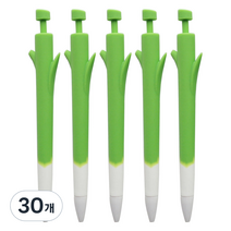 핑크풋 2000 대파 노크 볼펜 0.7mm, 혼합색상, 30개