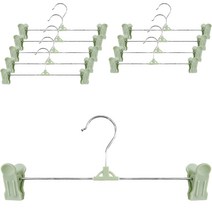 리빙홈디테일 북유럽 바지걸이, 그린, 10개입
