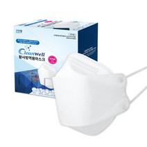 크린웰 황사마스크 화이트 대형 KF94, 50개입, 1개