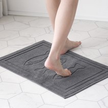 조은리빙 발매트 300g + 미끄럼방지 패드, 딥그레이