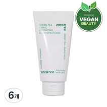 이니스프리 그린티 수분 아미노 클렌징 폼, 150g, 6개