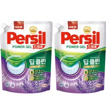 퍼실 딥클린 플러스 라벤더향 드럼용 액상세제 리필, 2L, 2개