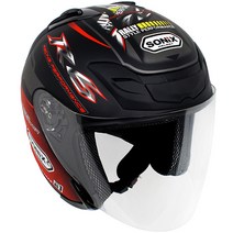 SONIX 오토바이헬멧 오픈페이스 바이크 헬맷 JX-5 R6, 1 R6 무광레드