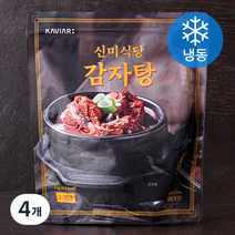 캐비아 신미식당 감자탕 2~3인분 (냉동), 1kg, 4개
