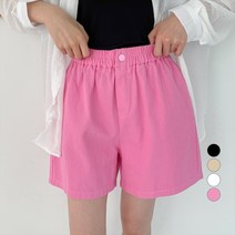 데이템 여성용 밴딩 탄탄 숏 팬츠