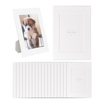 모노라이크 스탠딩 페이퍼프레임 종이액자 20p, 화이트