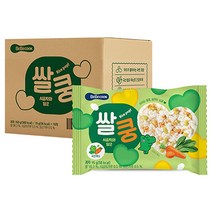 베베쿡 쌀쿵 쌀과자, 시금치와 당근, 10개