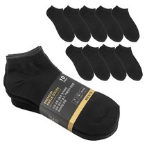 베이스알파에센셜 남성용 프리미엄 무지 발목 양말 10켤레