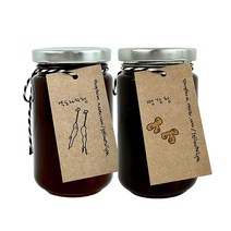 노랑튤립 생강청 250ml + 약도라지청 250ml 선물 세트, 1세트