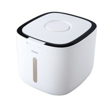 살림의발견 원터치 밀폐형 다담다 쌀통 10kg, 블랙