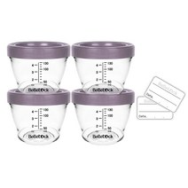 포네르 트라이탄 이유식 용기 130ml, 레드빈, 4개
