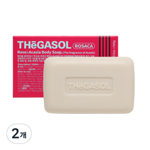 때가솔 로자카 때밀이 각질제거 목욕비누, 100g, 2개