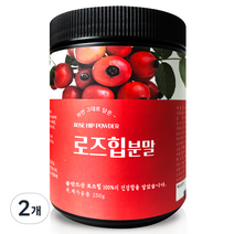 헬로우그린 유기농 로즈힙 분말 통, 2개, 250g