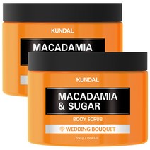쿤달 슈가 바디 스크럽 웨딩부케향, 550g, 2개