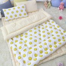 보떼하우스 유아 포근한 겨울 차렵이불 B, 스마일화이트