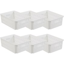 라이피스트 라탄 브리즈 바스켓 중, 화이트, 6개