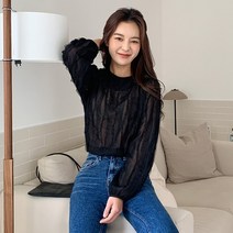 고더드 레이스 쉬폰 블라우스 BL4368K1C