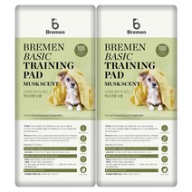 Bremen 베이직 강아지 배변패드 머스크향, 100개입, 2개
