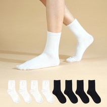 삭피엔스 여성용 컬러풀 베이직 무지 양말 8켤레