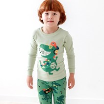 메이키즈 아동용 댄싱디노 오가닉기모후라이스 실내복