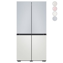 [색상선택형] 삼성전자 비스포크 프리스탠딩 냉장고 방문설치, RF85A9241AP, 코타 페블 + 코타 화이트