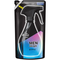 페브리즈 섬유탈취제 맨 쿨아쿠아향 리필, 320ml, 1개, 쿨 아쿠아 향