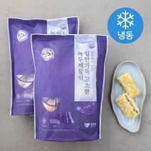 창억 입안가득 고소한 녹두깨찰떡 (냉동), 500g, 2팩