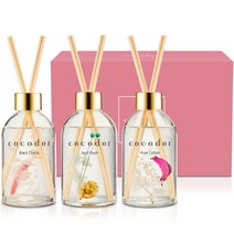 코코도르 하바리움 디퓨저 200ml 3종 세트, A호 블랙체리+에이프릴 프레쉬+퓨어코튼, 1세트