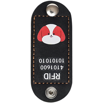 뽀시래기 강아지 동물등록 RFID 외장인식칩 가죽형 인식표, 26