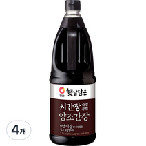 청정원 햇살담은 씨간장 양조간장, 1.7L, 4개