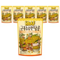HBAF 군옥수수맛 땅콩, 120g, 6개