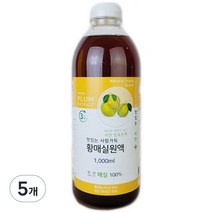맛있는 사랑가득 황매실원액, 1000ml, 5개