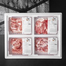 파머스팩 삼겹살 500g + 목살 500g + 갈매기살 500g + 등심꽃살 500g 모둠 구이 세트, 1세트