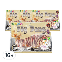 베스트무역 강아지 요구르트빅뱅 건조간식 대용량 400g, 샌드위치사사미, 16개