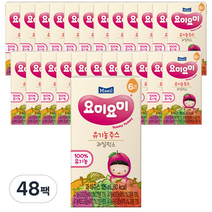 맘마밀요미요미 유기농 주스 125ml, 과일믹스, 48팩