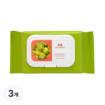 홀리카홀리카 데일리 프레시 촉촉 올리브 클렌징 티슈 300g, 60개입, 3개