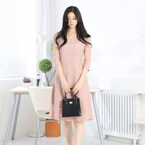 페이퍼먼츠 봄 여름 가을 정장 레이스 미디 원피스 6089