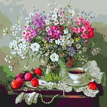 피포페인팅 DIY 명화그리기, Z067 안개꽃