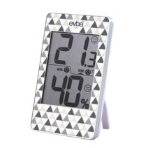 에바 북유럽풍 온습도계, O-100GY, 그레이