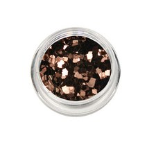 카카스 네일글리터 사각-17, 다크브라운, 4개