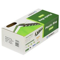 카피어랜드 제본 플라스틱링 1BOX 100개입, 14mm, 검정색