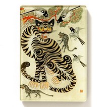 woonori 민화아크릴자석, 호작도1, 1개