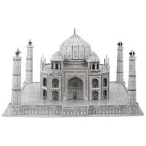 3D 매직퍼즐 내가 만드는 세계 유명 건축물 시리즈 타지마할 종이블록, 87피스, 혼합색상