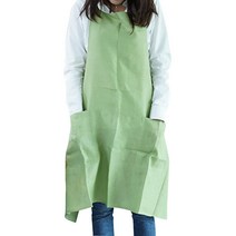 데베카 폴란드 린넨 에이프런 앞치마, 올리브그린, 1개