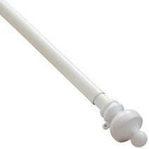 25 mm 일반캡 커튼봉 10호 160~300 cm, 화이트