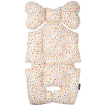 투토츠 에어라이너 유모차시트, 플로래빗 아이보리