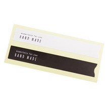 봄91 W/B 핸드 메이드 롱타입 도시락 스티커, 혼합 색상, 80개입