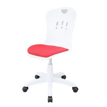 체어포커스 킹스 회전의자 KS800-RT, 바디(화이트), 방석(레드)