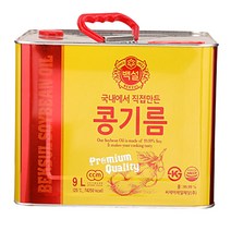 씨제이제일제당 백설 식용유 국내에서 직접만든 콩기름, 9L, 1개