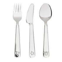 이케아 FABLER 어린이 식기도구 3종 101.581.89, 1세트